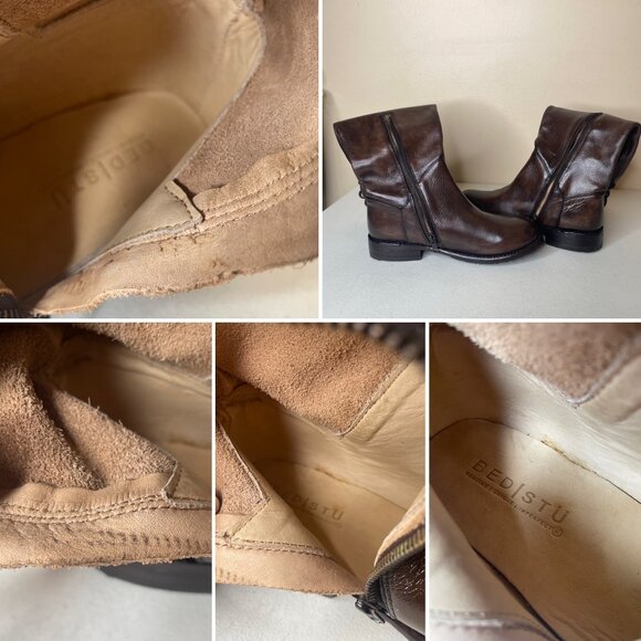 BED STU Manchester Distressed Tall Riding Boots BedStu Size 9 - Picture 15 of 16